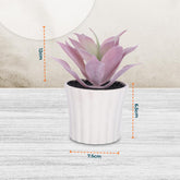 Kuber Industries Artificial Plants for Home Décor|Natural Looking Indoor Fake Plants with Pot|Artificial Flowers for Decoration (Lavender)